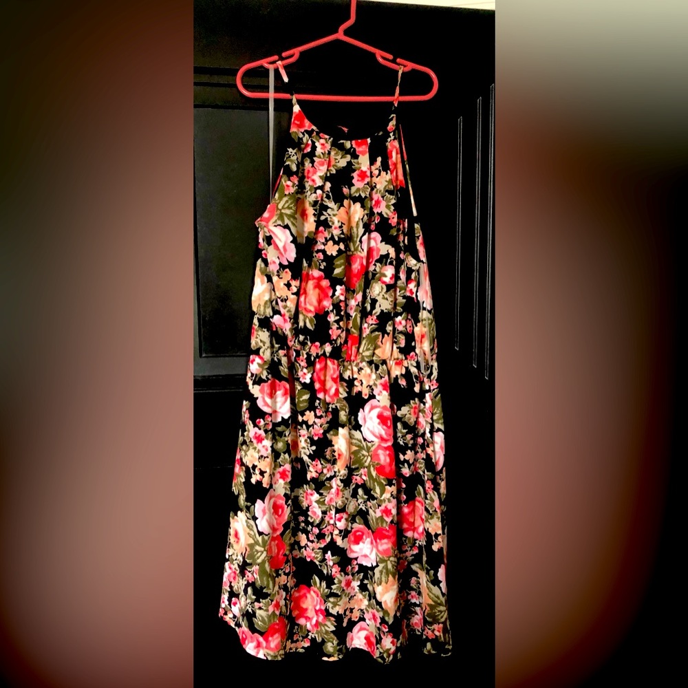 Floral spaghetti strap dress